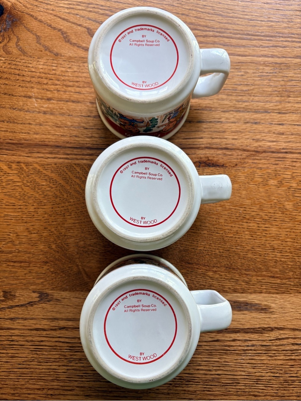 Vintage (1997) set of 3 Campbell’s Soup Mugs by Westwood - Picture 10 of 16